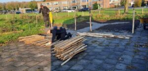 Moestuin in de maak